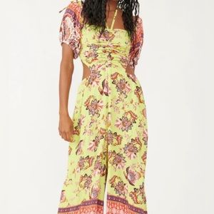 NWT Free People Bali Citrus Skies Jumper in Lime